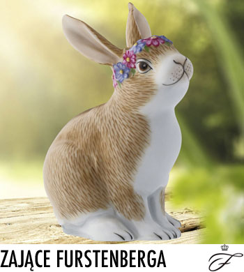 ZAJĄCE FURSTENBERGA PORCELANOWE DZIEŁA SZTUKI NA WIELKANOC