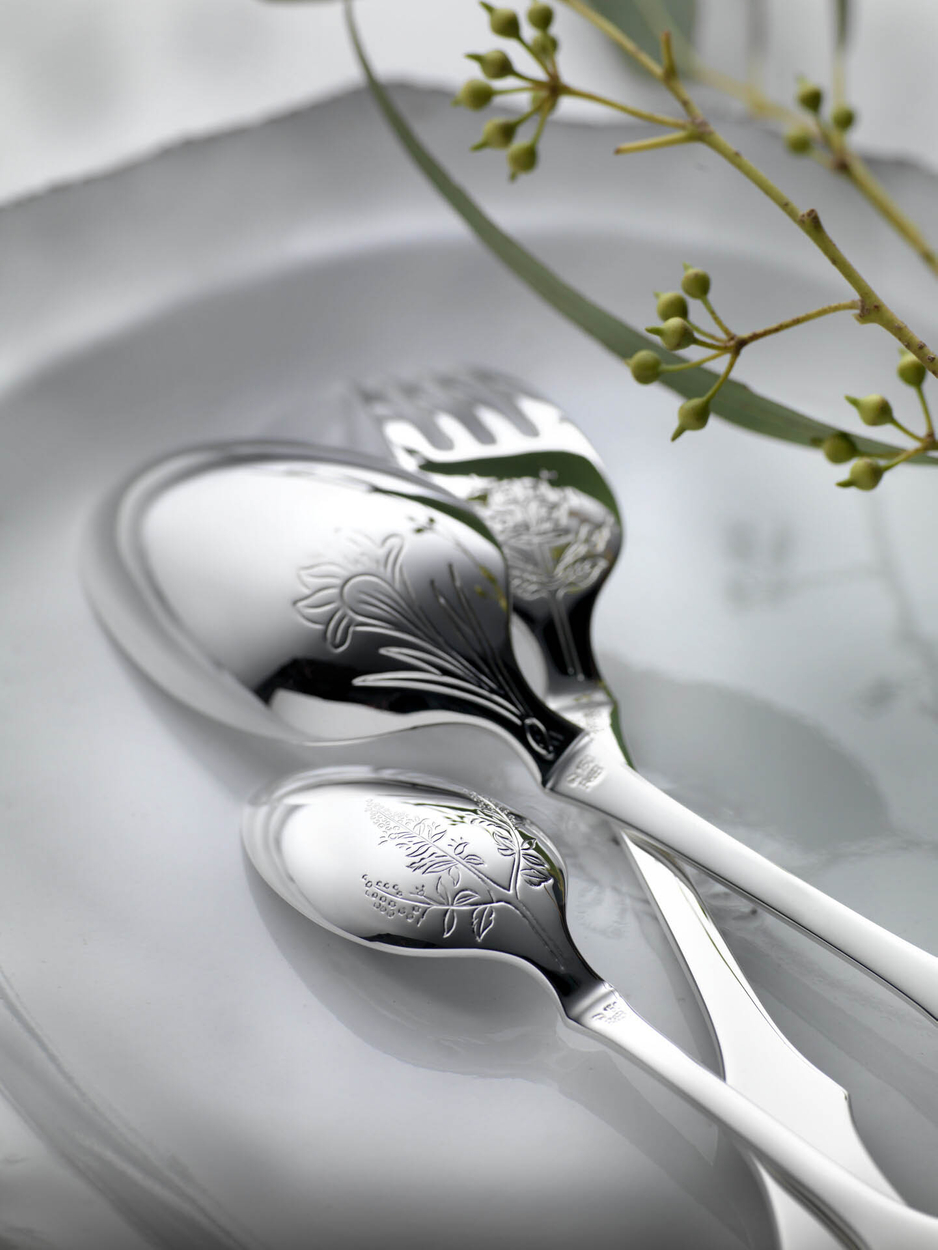 Zestaw srebrnych sztućców 24 el.