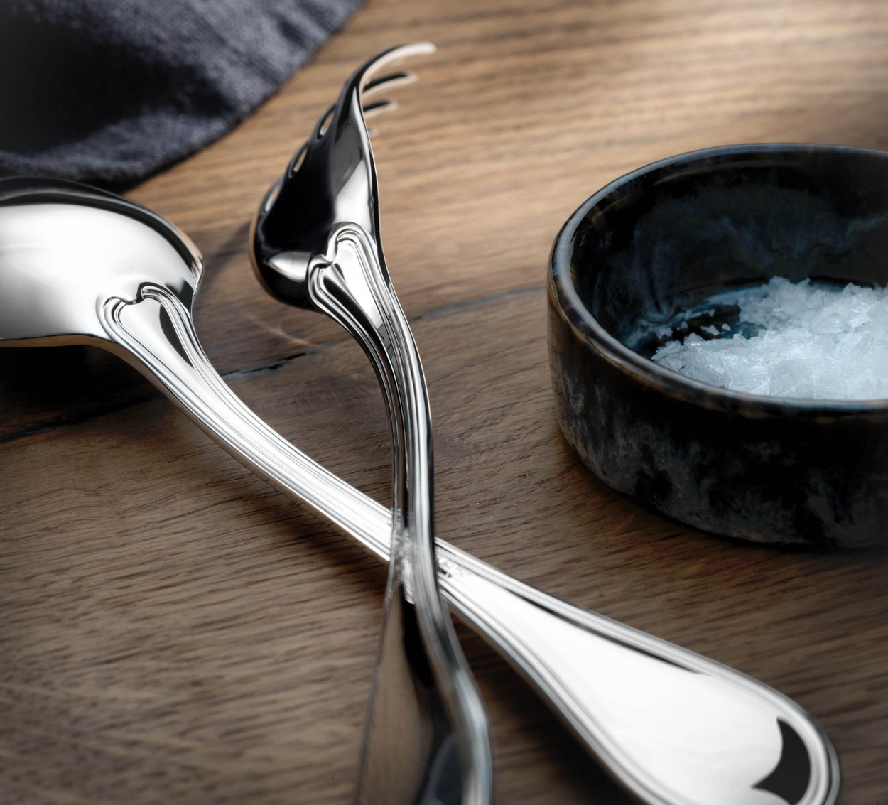 Zestaw srebrnych sztućców 4 el.