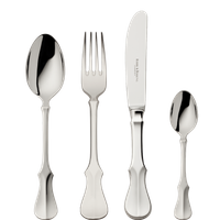 Zestaw posrebrzanych sztućców dziecięcych 4 el.