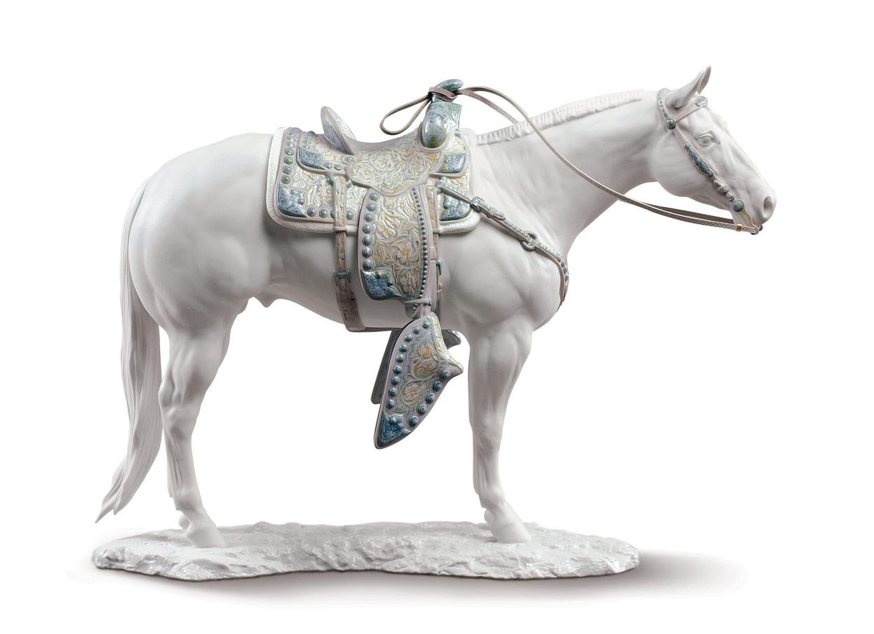 Koń White Quarter Horse