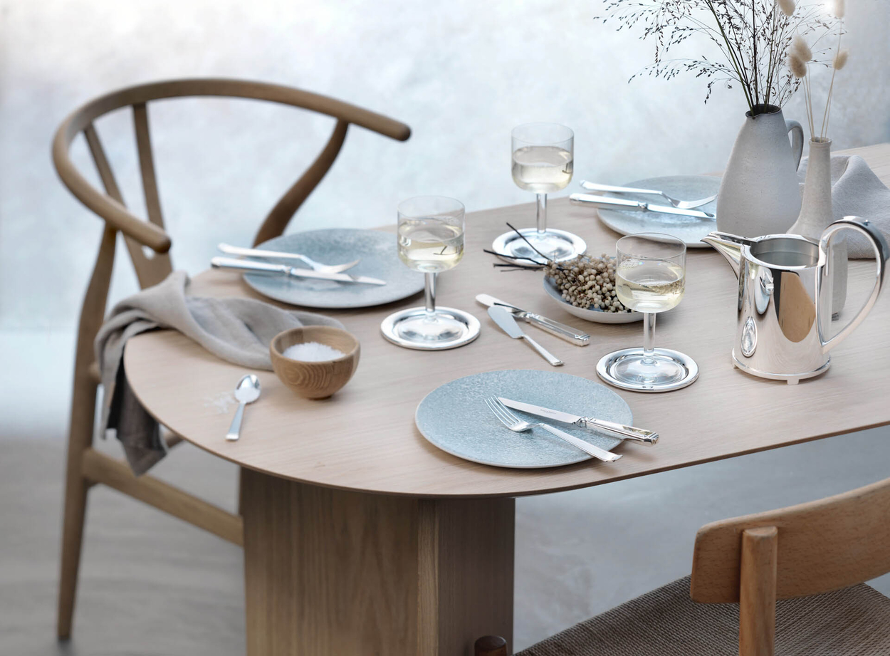 Zestaw posrebrzanych sztućców 24 el.