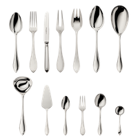 Zestaw srebrnych sztućców 39 el.