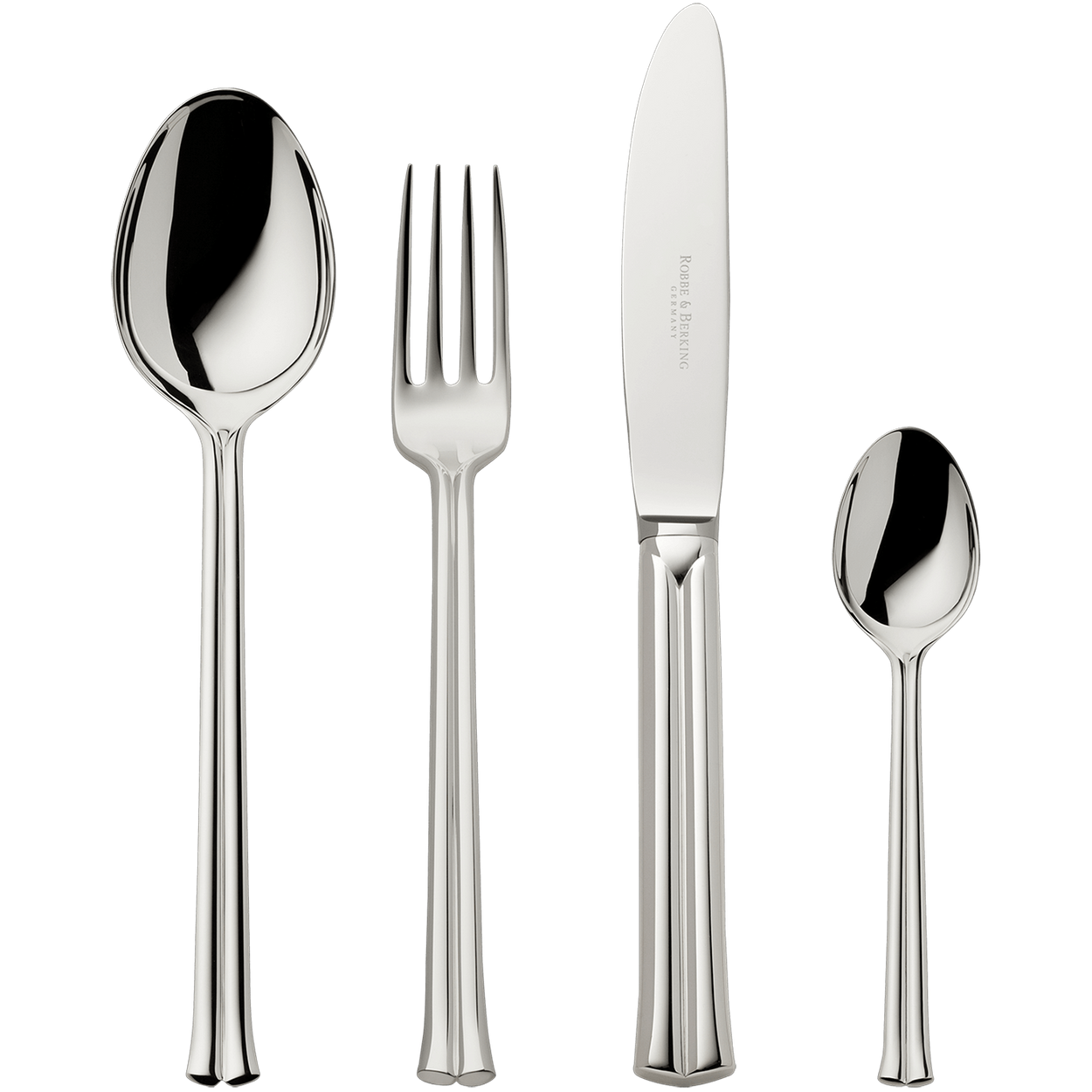 Zestaw srebrnych sztućców 24 el.