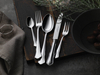 Zestaw posrebrzanych sztućców środka stołu 9 el.