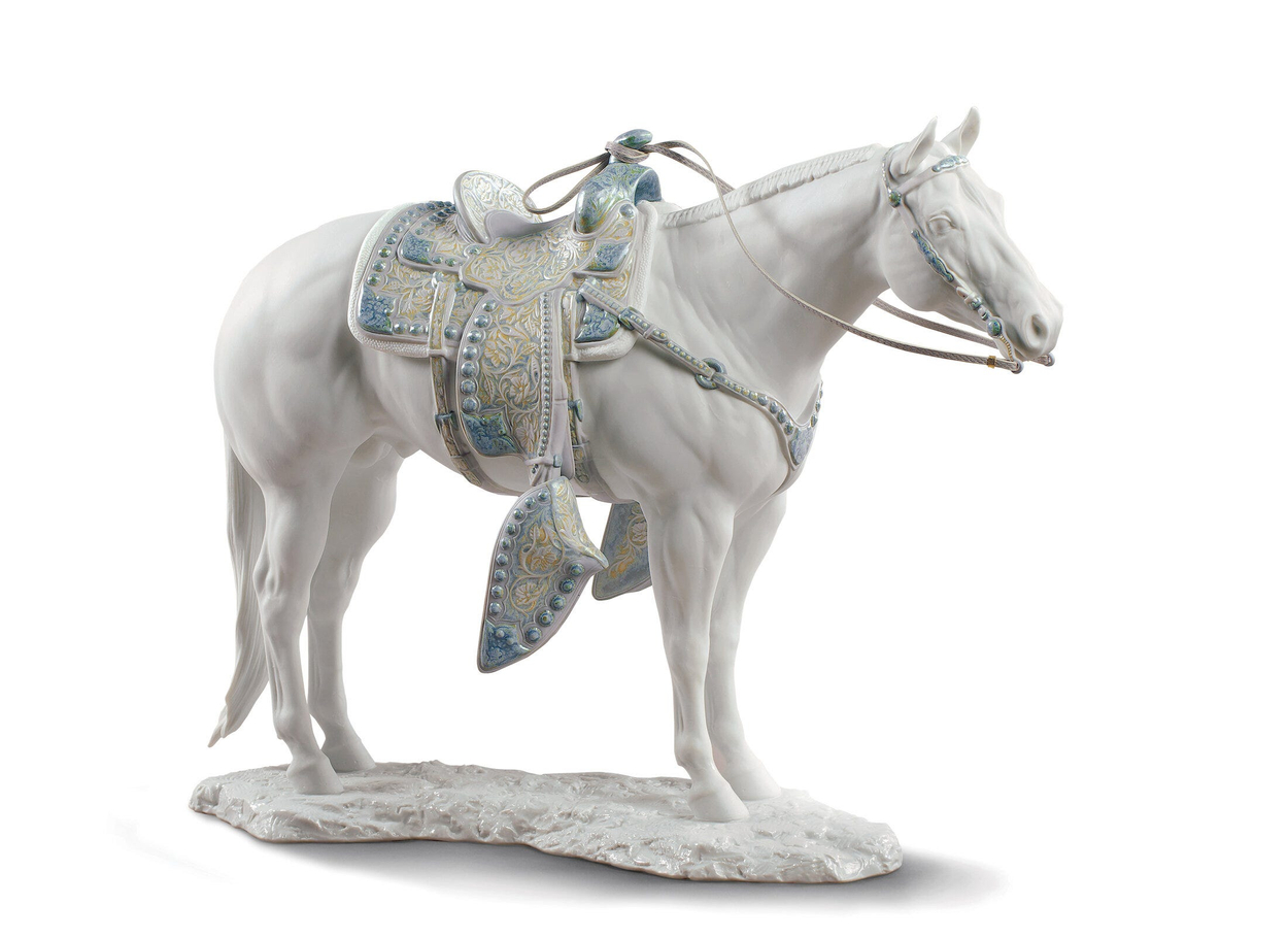Koń White Quarter Horse