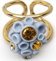 Pierścionek Golden Blue Reef