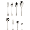 Zestaw posrebrzanych sztućców środka stołu 9 el.