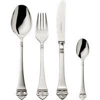 Zestaw posrebrzanych sztućców 24 el.