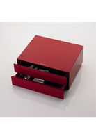 Drewniane pudełko na sztućce 133 el.