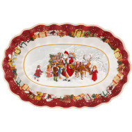 Miska owalna św. Mikołaj z dziećmi