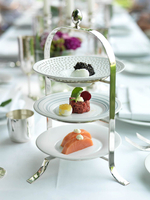 Etażerka posrebrzana mała