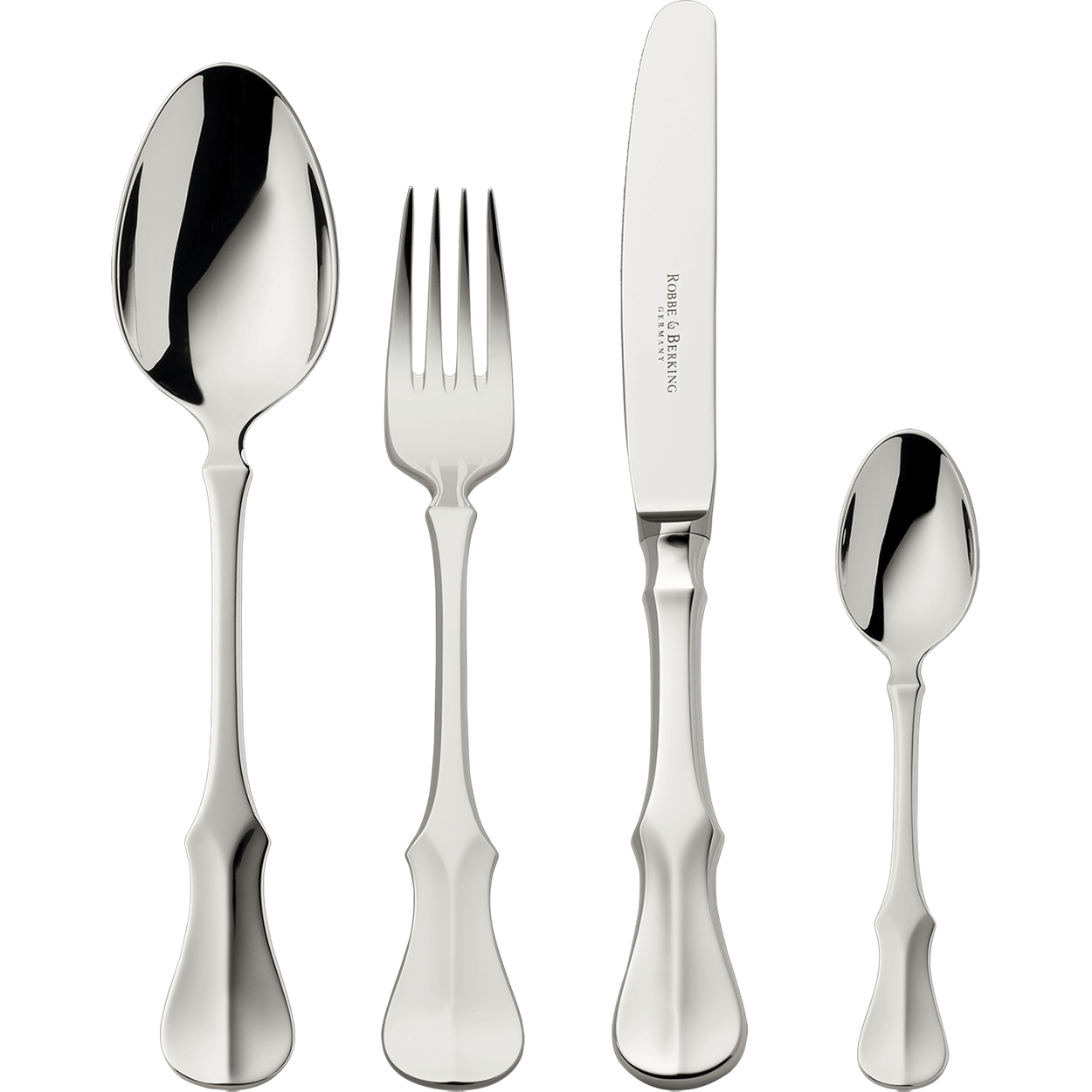 Zestaw srebrnych sztućców 24 el.