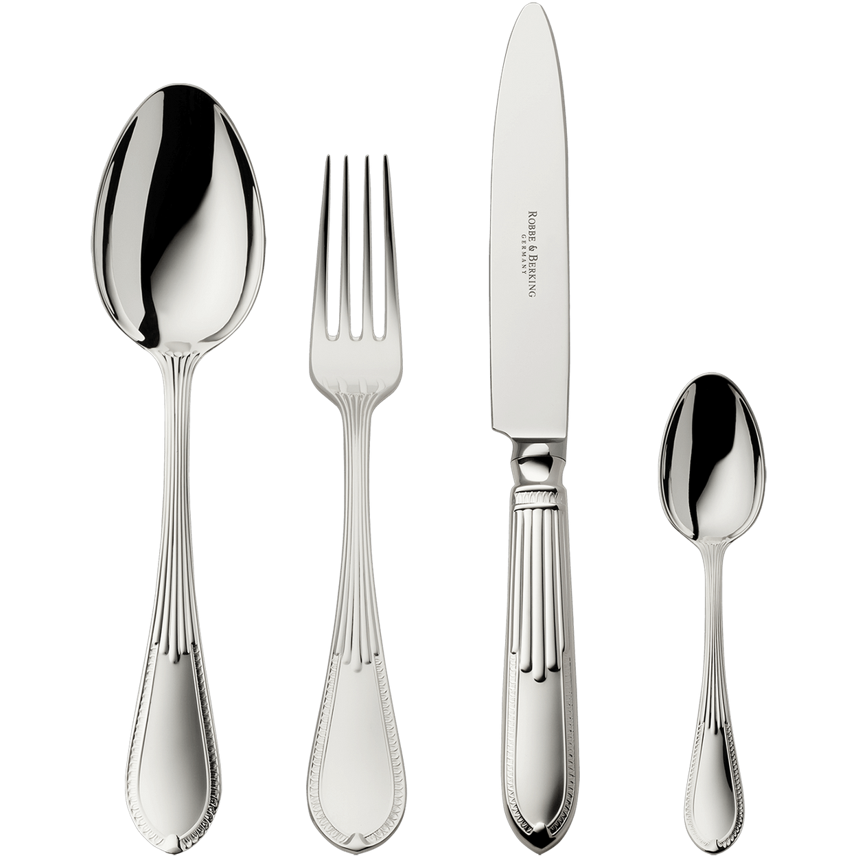 Zestaw posrebrzanych sztućców 24 el.