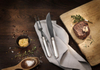 Zestaw posrebrzanych sztućców do carvingu 2 el.