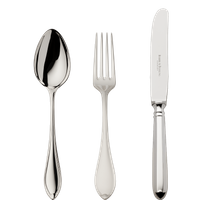 Zestaw srebrnych sztućców dziecięcych 4 el.