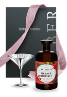 Zestaw upominkowy posrebrzany kieliszek do martini Coupe i Herber Hibiscus