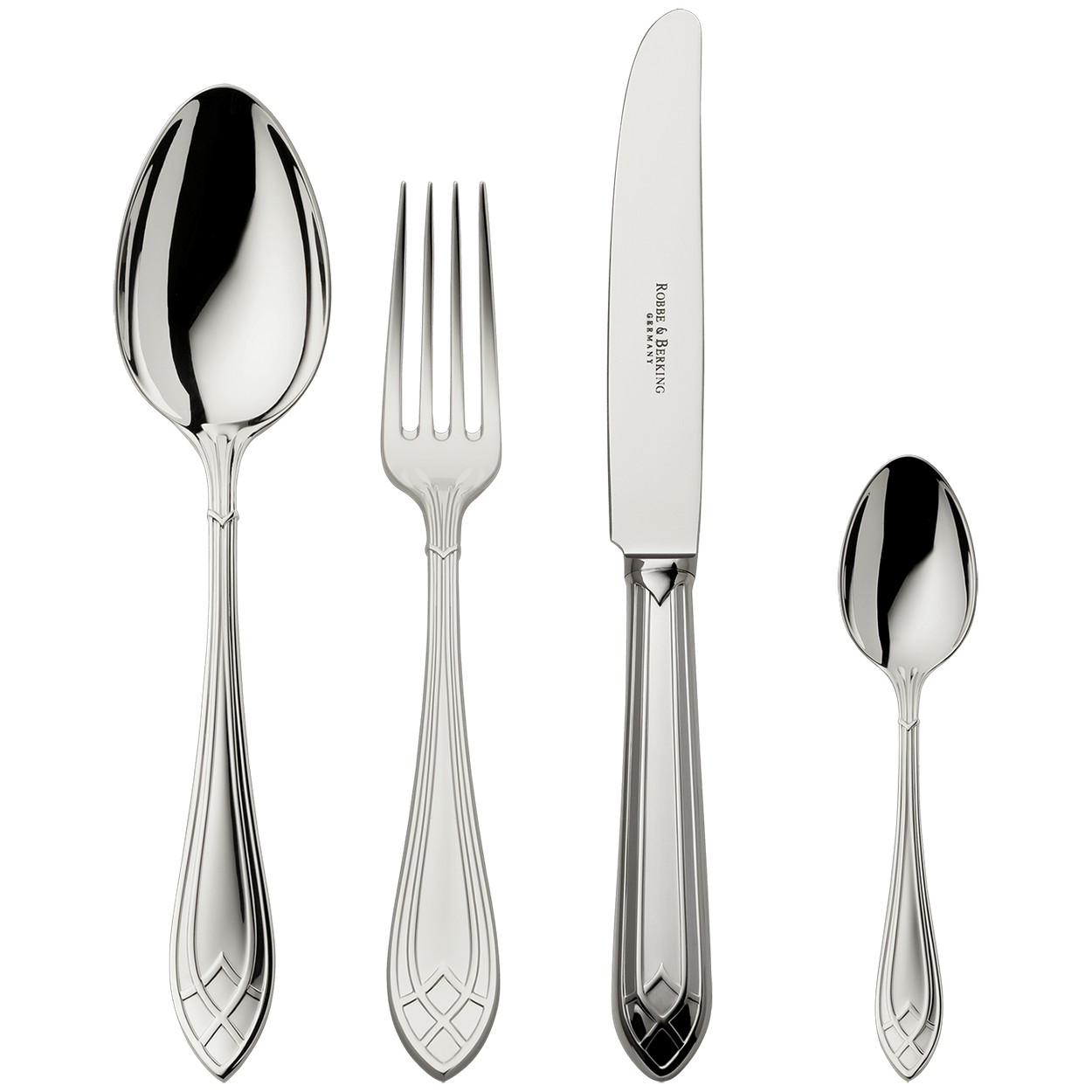 Zestaw posrebrzanych sztućców 24 el.