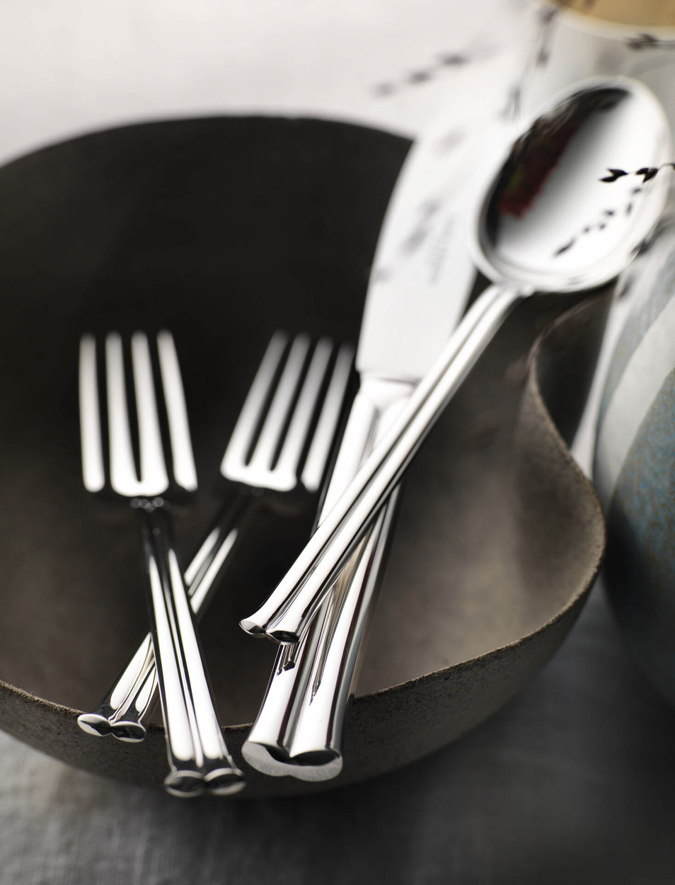 Zestaw srebrnych sztućców 24 el.