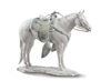 Koń White Quarter Horse