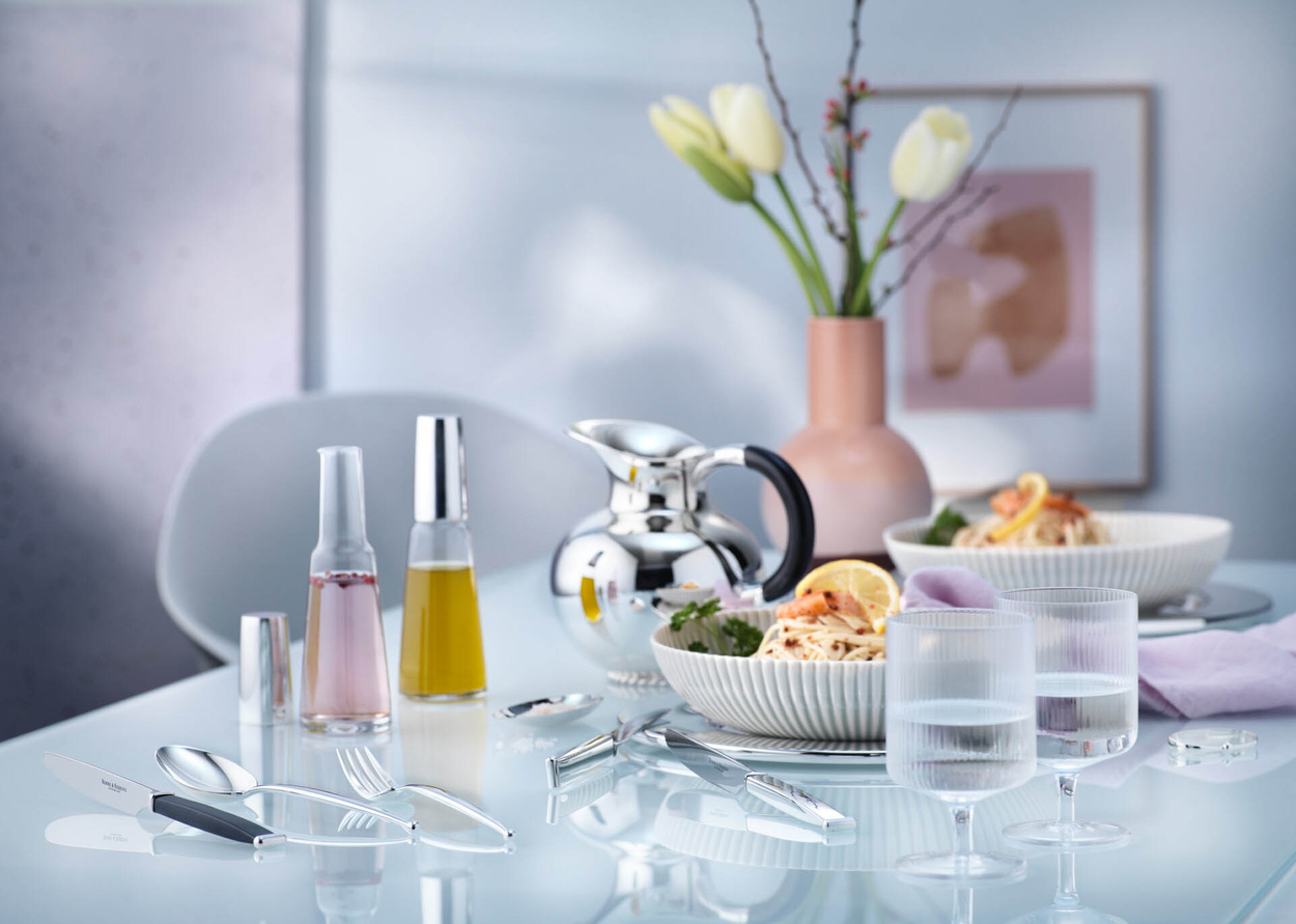 Zestaw posrebrzanych sztućców 39 el.