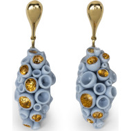 Kolczyki Golden Blue Reef