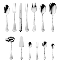 Zestaw posrebrzanych sztućców 39 el.