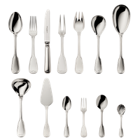 Zestaw srebrnych sztućców 39 el.