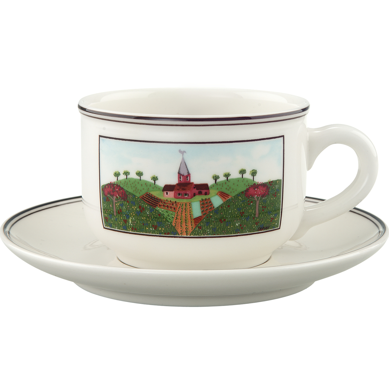 Filiżanka do herbaty ze spodkiem 2 el.