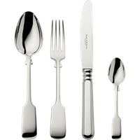 Zestaw posrebrzanych sztućców 4 el.