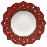 Talerz głęboki czerwony