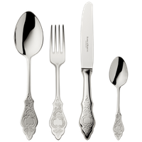 Zestaw posrebrzanych sztućców 24 el.