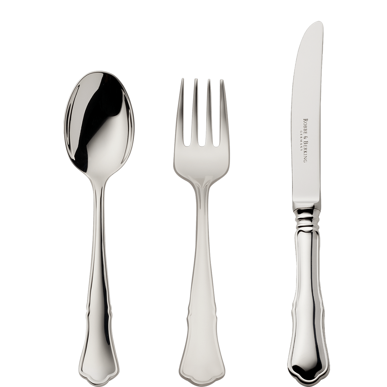 Zestaw posrebrzanych sztućców dziecięcych 3 el.