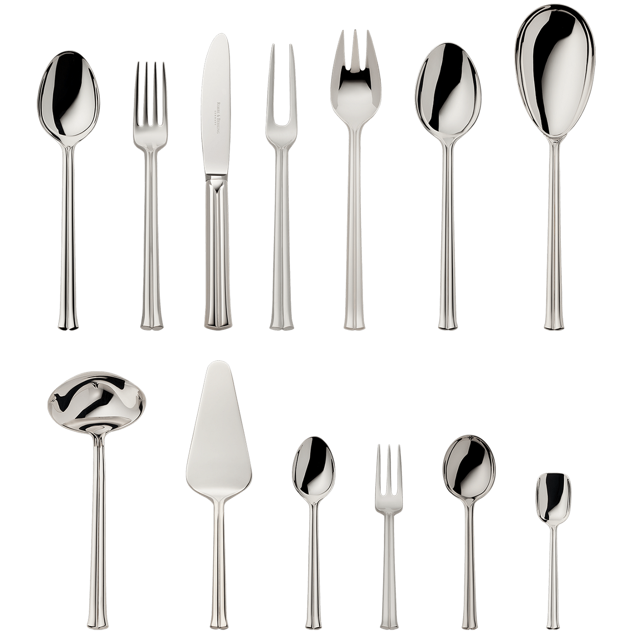 Zestaw srebrnych sztućców 69 el.