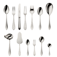 Zestaw srebrnych sztućców 39 el.