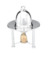 Kieliszek na jajko z kloszem i solniczką