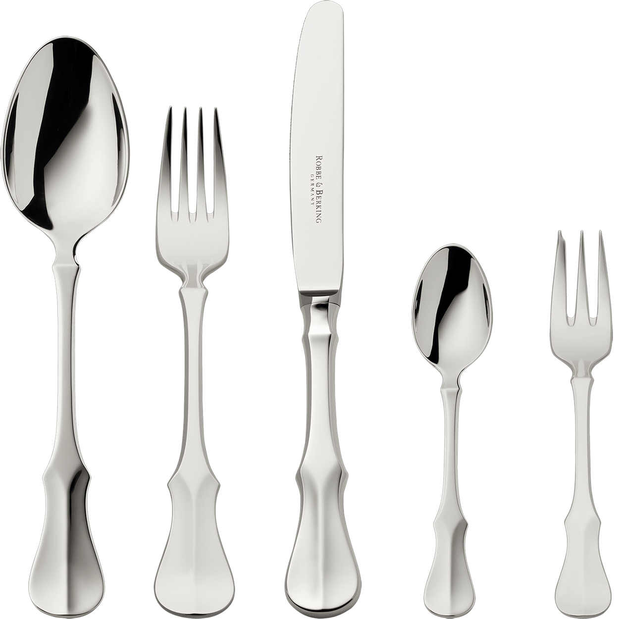 Zestaw srebrnych sztućców 30 el.