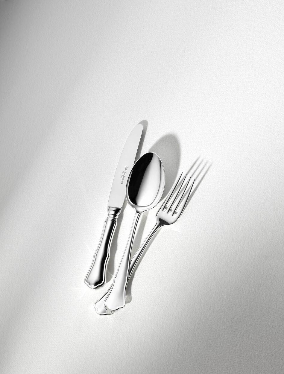 Zestaw posrebrzanych sztućców dziecięcych 3 el.