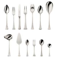 Zestaw posrebrzanych sztućców 69 el.