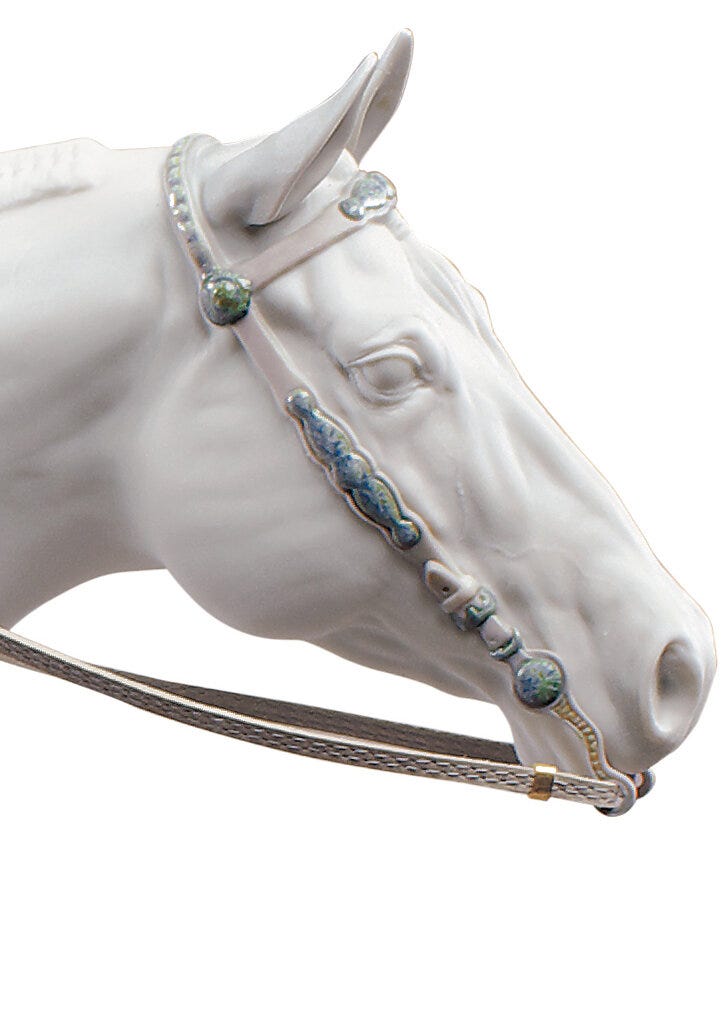 Koń White Quarter Horse
