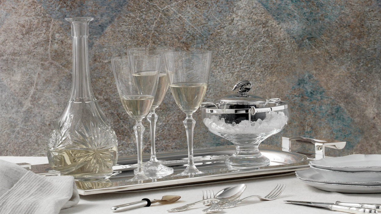 Naczynie do kawioru srebro