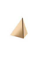 Figura Szachowa srebrna Pionek ze złoceniem