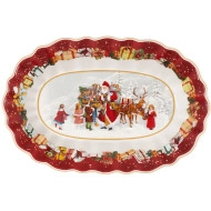 Miska owalna św. Mikołaj z dziećmi