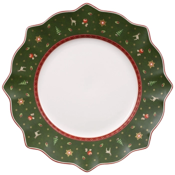 Talerz płaski zielony